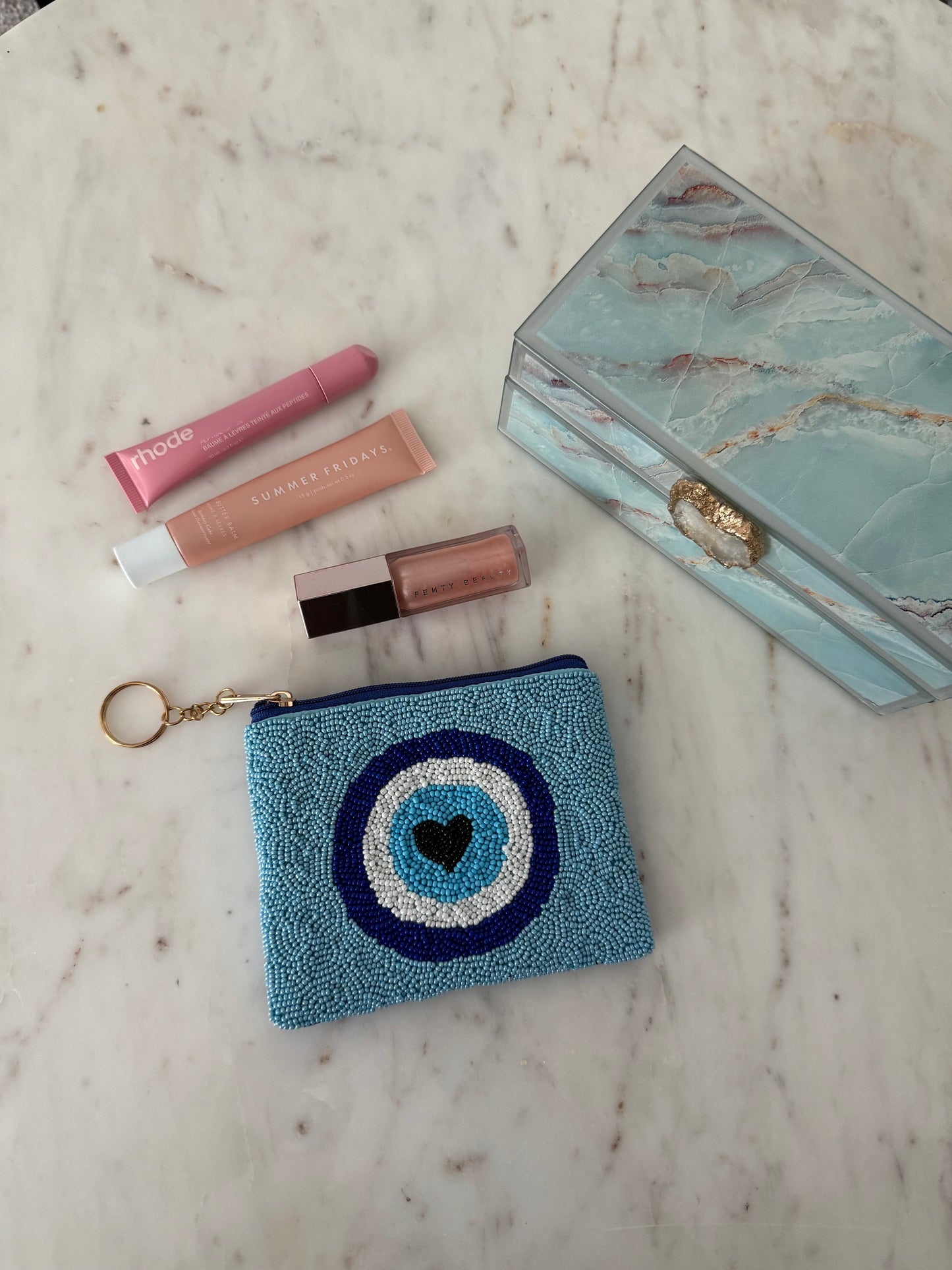 The Nazar Beaded Pouch